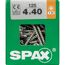 Linsensenkkopfschrauben T-Star plus T20 Stahl 4,0 x 40 mm 125 Stück