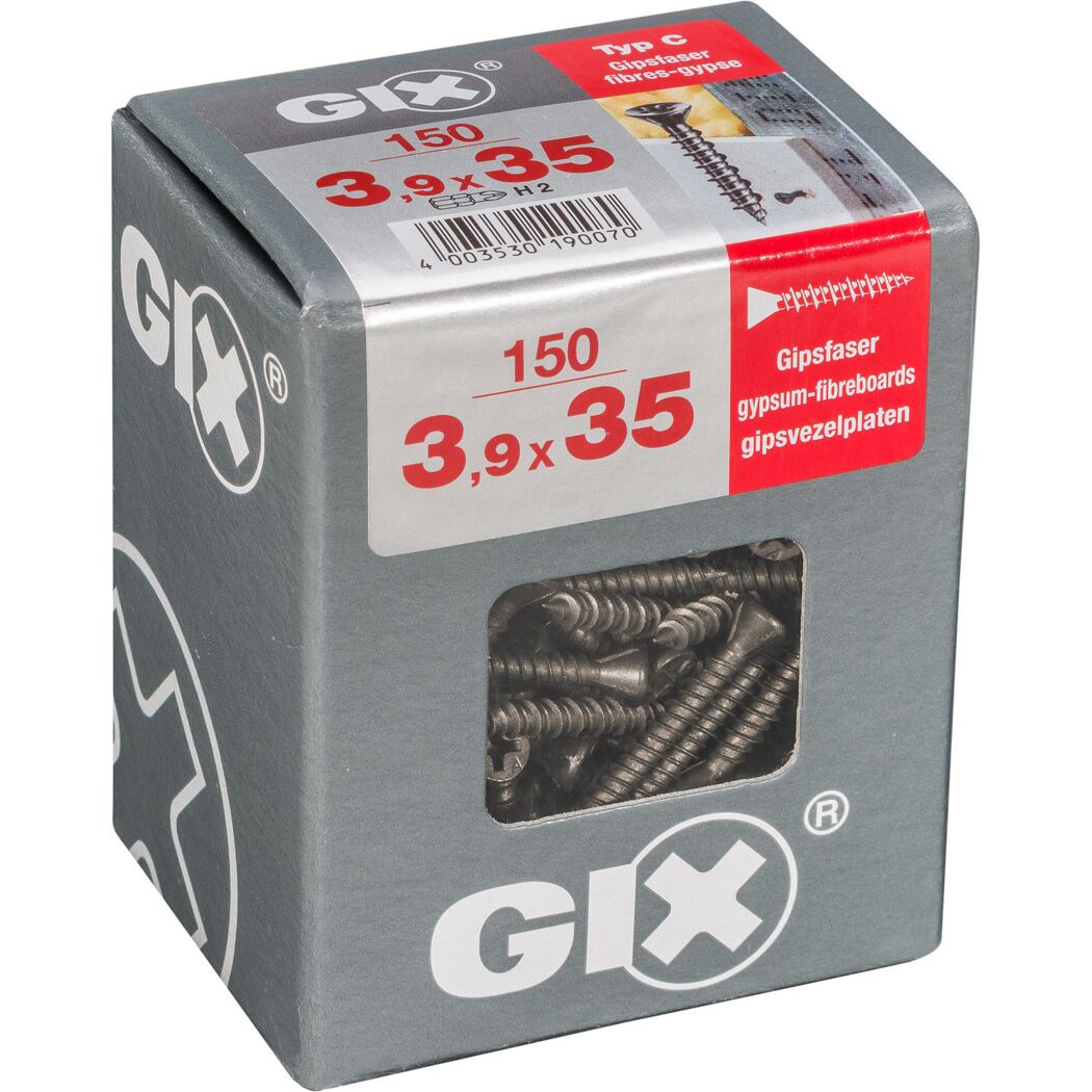 Trockenbauschraube 'Gix-C' PH2 Ø 3,9 x 35 mm 150 Stück