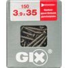 Trockenbauschraube 'Gix-C' PH2 Ø 3,9 x 35 mm 150 Stück