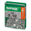 Universalschraube T-Star plus T10 Stahl 3,0 x 12 mm 100 Stück