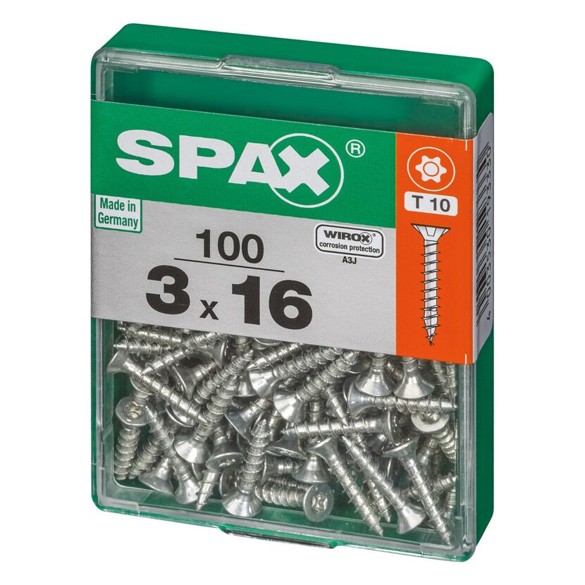 Universalschraube T-Star plus T10 Stahl 3,0 x 16 mm 100 Stück