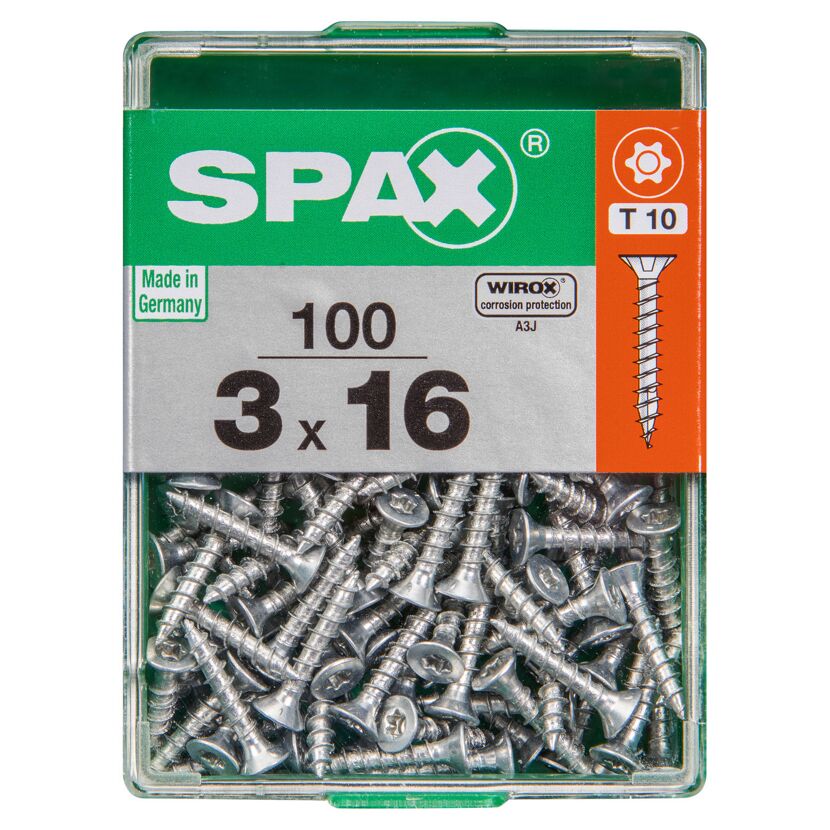 Universalschraube T-Star plus T10 Stahl 3,0 x 16 mm 100 Stück