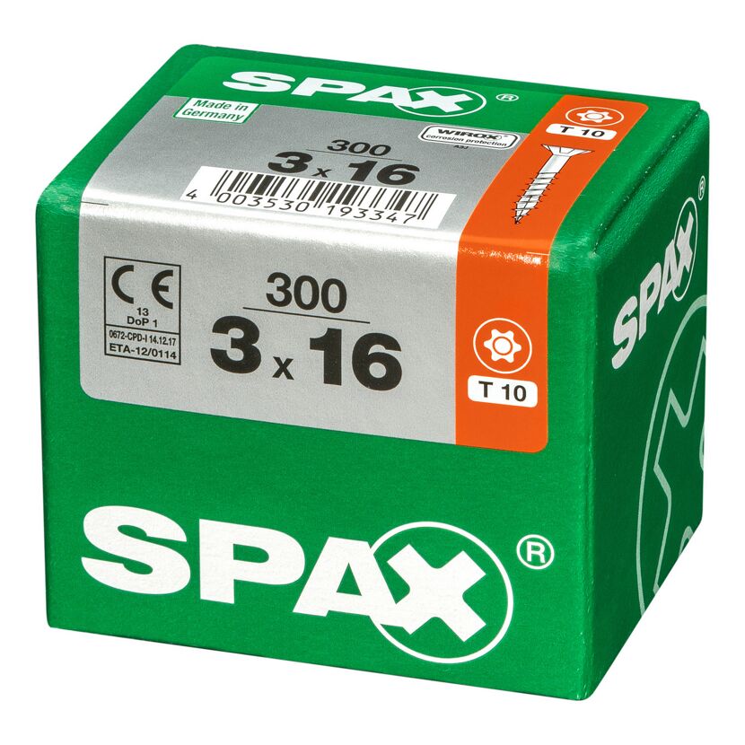 Universalschraube T-Star plus T10 Stahl 3,0 x 16 mm 300 Stück