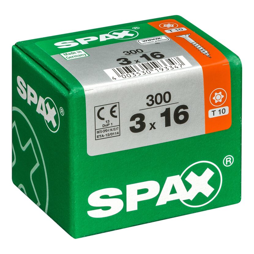 Universalschraube T-Star plus T10 Stahl 3,0 x 16 mm 300 Stück