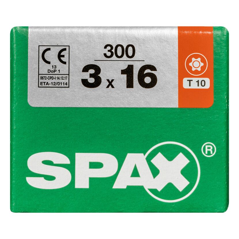 Universalschraube T-Star plus T10 Stahl 3,0 x 16 mm 300 Stück