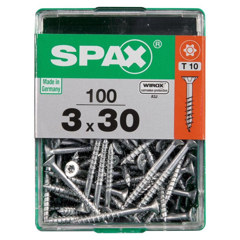 Universalschrauben T-Star plus T10 Stahl 3,0 x 30 mm 100 Stück
