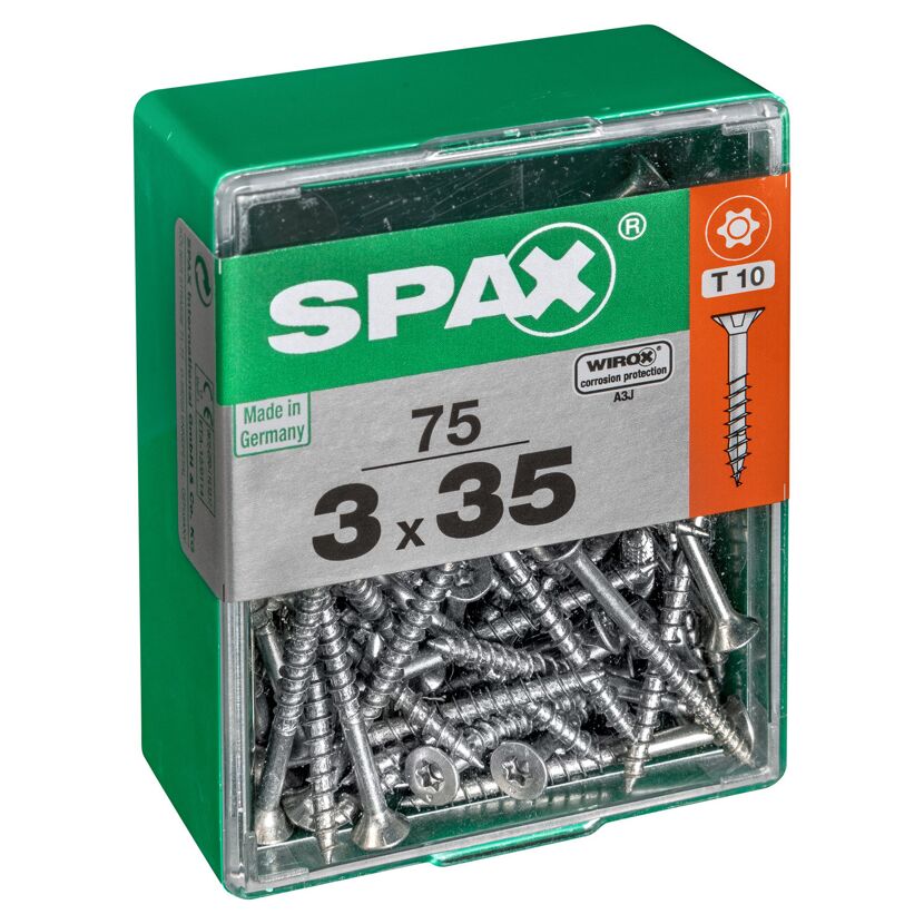 Universalschrauben T-Star plus T10 Stahl 3,0 x 35 mm 75 Stück
