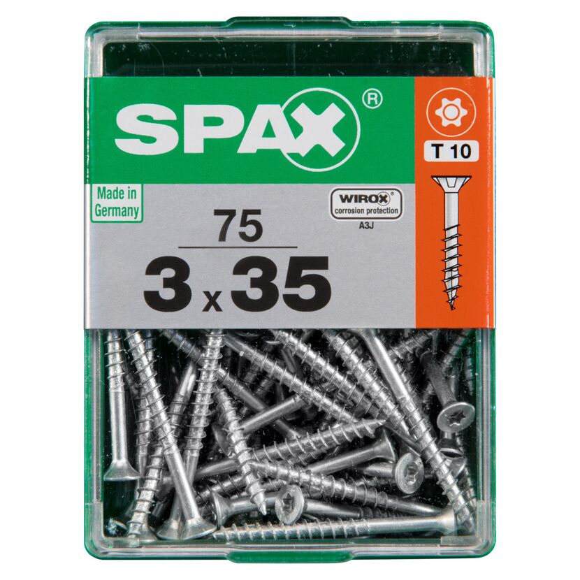 Universalschrauben T-Star plus T10 Stahl 3,0 x 35 mm 75 Stück