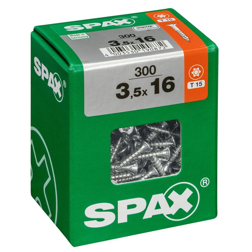 Universalschraube T-Star plus T15 Stahl 3,5 x 16 mm 300 Stück