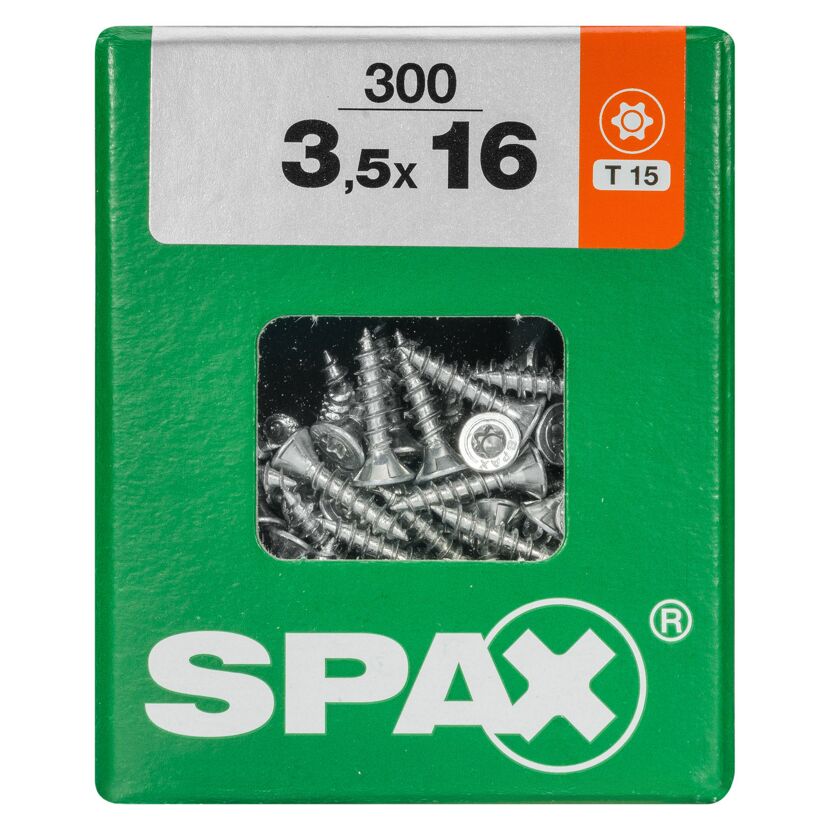 Universalschraube T-Star plus T15 Stahl 3,5 x 16 mm 300 Stück
