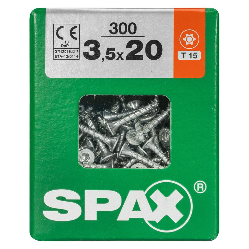 Universalschraube T-Star plus T15 Stahl 3,5 x 20 mm 300 Stück