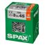 Universalschraube T-Star plus T15 Stahl 3,5 x 45 mm 100 Stück