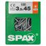 Universalschraube T-Star plus T15 Stahl 3,5 x 45 mm 100 Stück