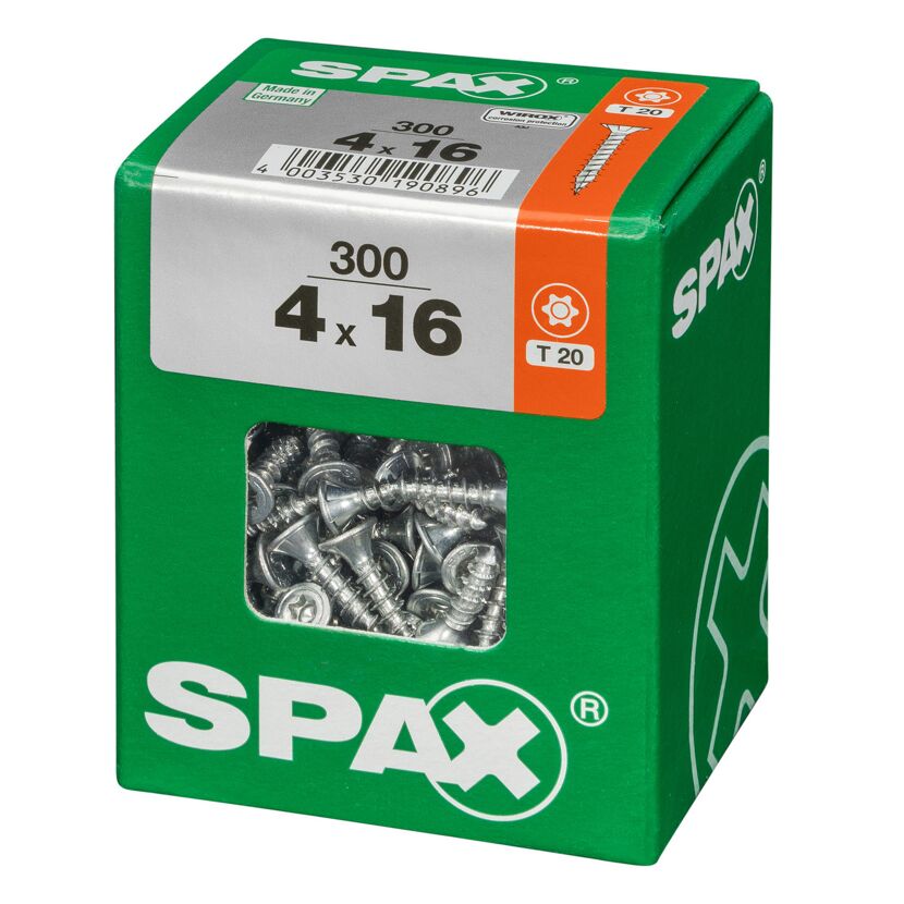 Universalschrauben T-Star plus T20 Stahl 4,0 x 16 mm 300 Stück
