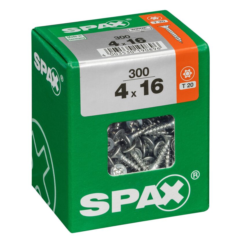 Universalschrauben T-Star plus T20 Stahl 4,0 x 16 mm 300 Stück