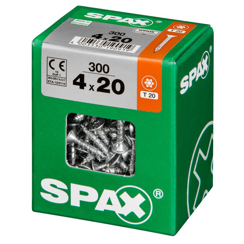 Universalschrauben T-Star plus T20 Stahl 4,0 x 20 mm 300 Stück