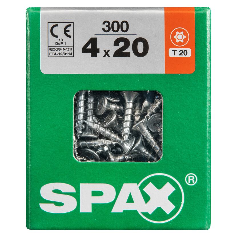 Universalschrauben T-Star plus T20 Stahl 4,0 x 20 mm 300 Stück