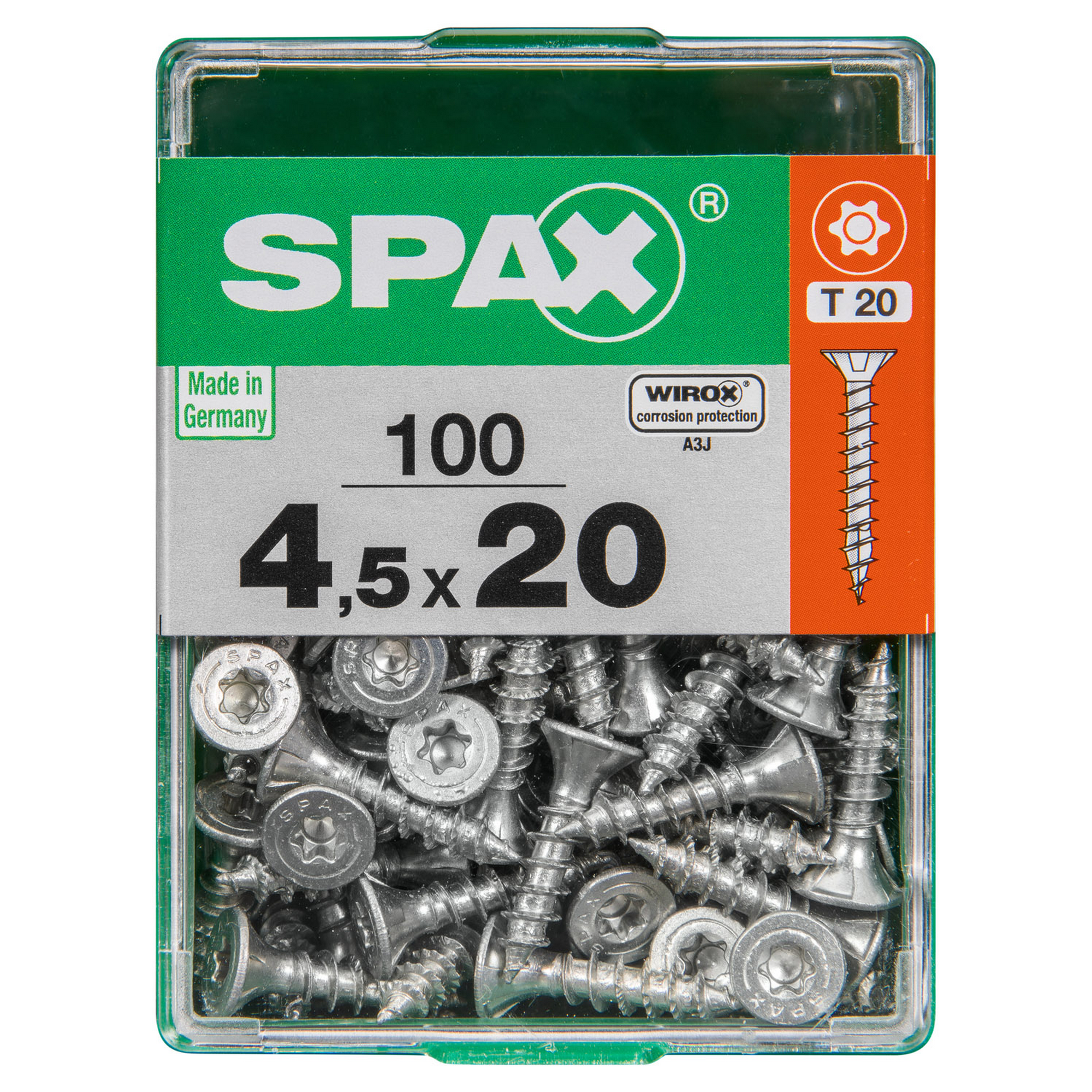 Spax Universalschrauben T-Star plus T20 Stahl 4,5 x 20 mm 100 Stück + product picture