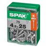 Spax Universalschrauben T-Star plus T20 Stahl 4,5 x 25 mm 75 Stück