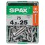 Spax Universalschrauben T-Star plus T20 Stahl 4,5 x 25 mm 75 Stück