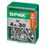 50 SPAX Schrauben 4,5 x 30 mm in einer grünen Box