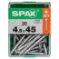 SPAX Schrauben 4,5 x 45 mm, 30 Stück in Box