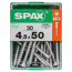 30 SPAX Schrauben 4,5x50 mm in Box