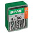 SPAX Schrauben 4,5 x 60 mm, 20 Stück, T20
