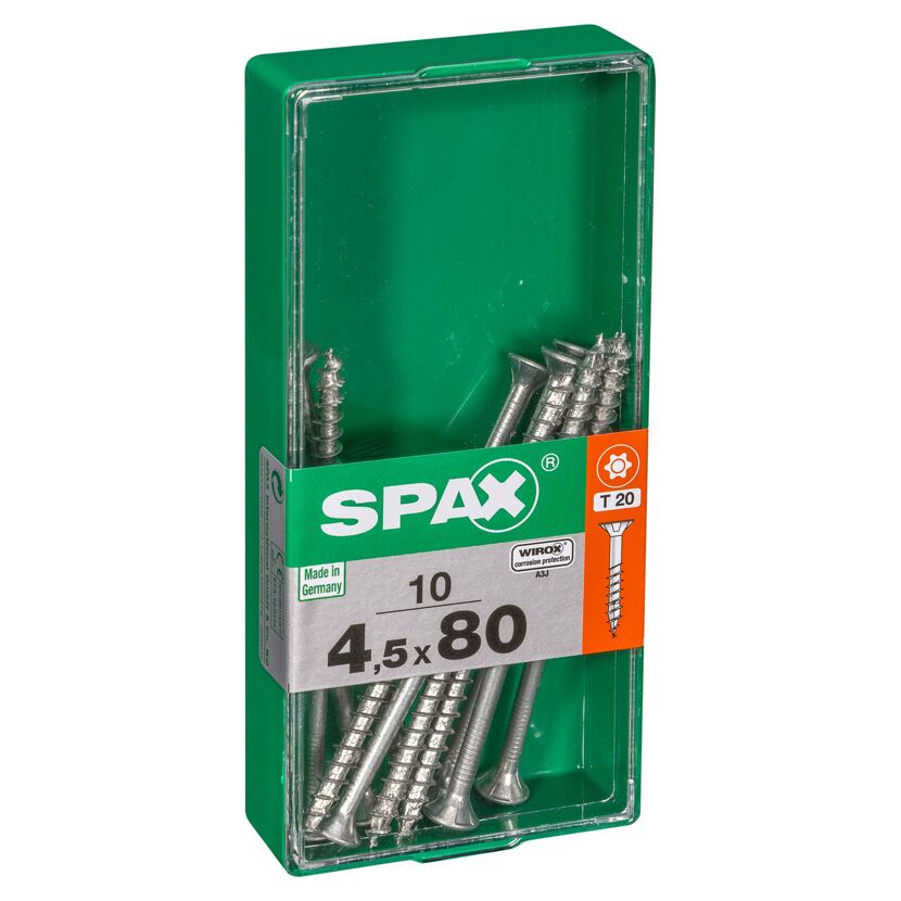 SPAX Schrauben 4,5 x 80 mm, 10 Stück