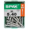 Universalschrauben T20 T-Star plus Edelstahl verzinkt 5,0 x 40 mm 30 Stück