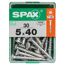 Universalschrauben T20 T-Star plus Edelstahl verzinkt 5,0 x 40 mm 30 Stück