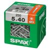 Universalschrauben T20 T-Star plus Edelstahl verzinkt 5,0 x 40 mm 250 Stück