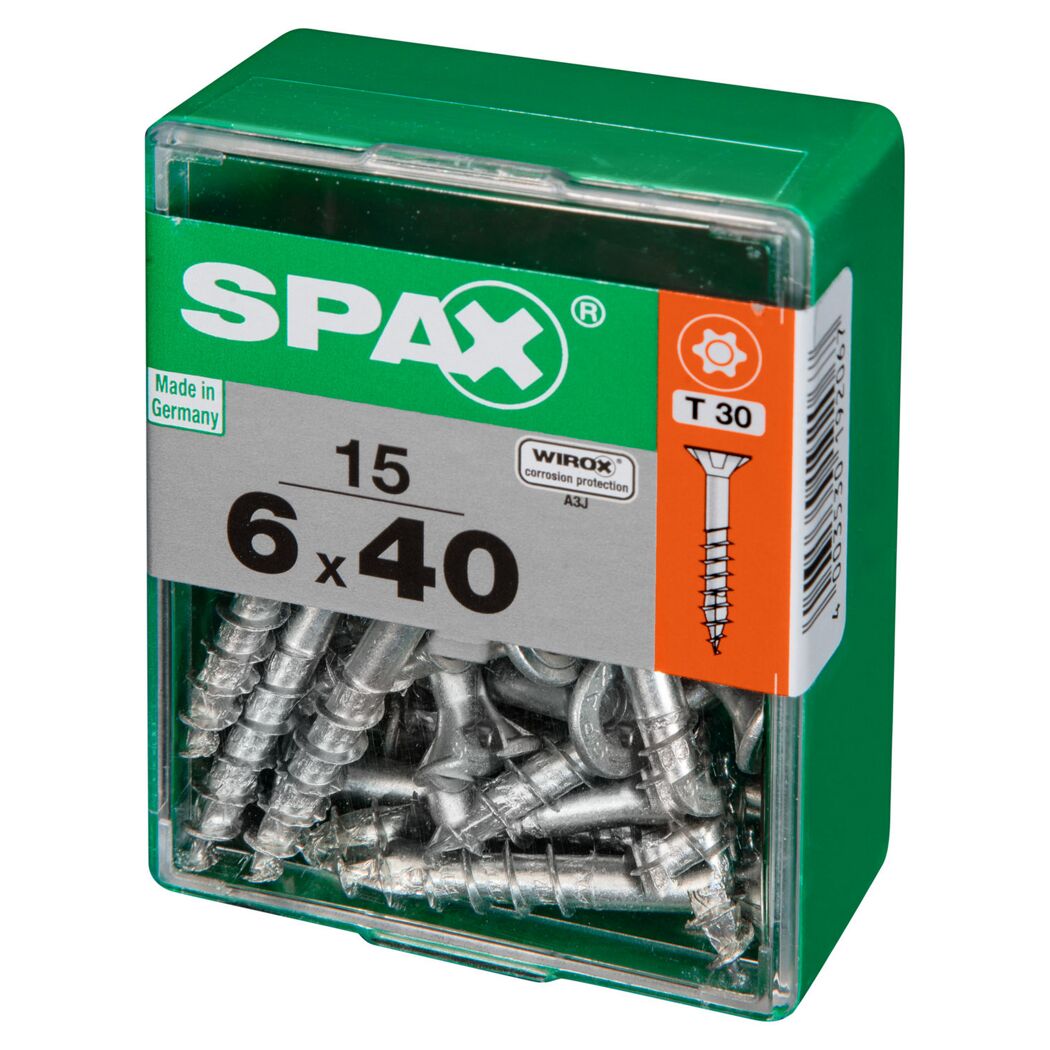 Universalschrauben T-Star plus T30 Stahl 6,0 x 40 mm 15 Stück