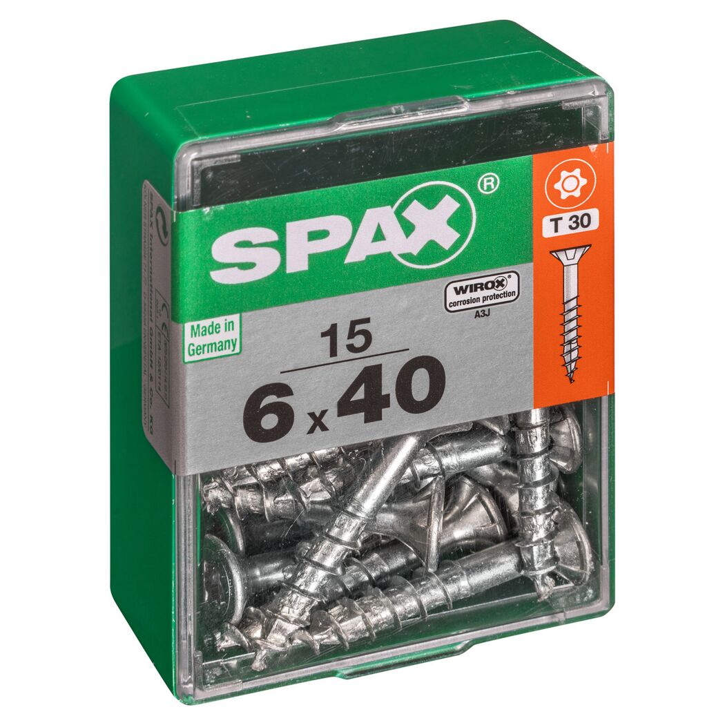 Universalschrauben T-Star plus T30 Stahl 6,0 x 40 mm 15 Stück