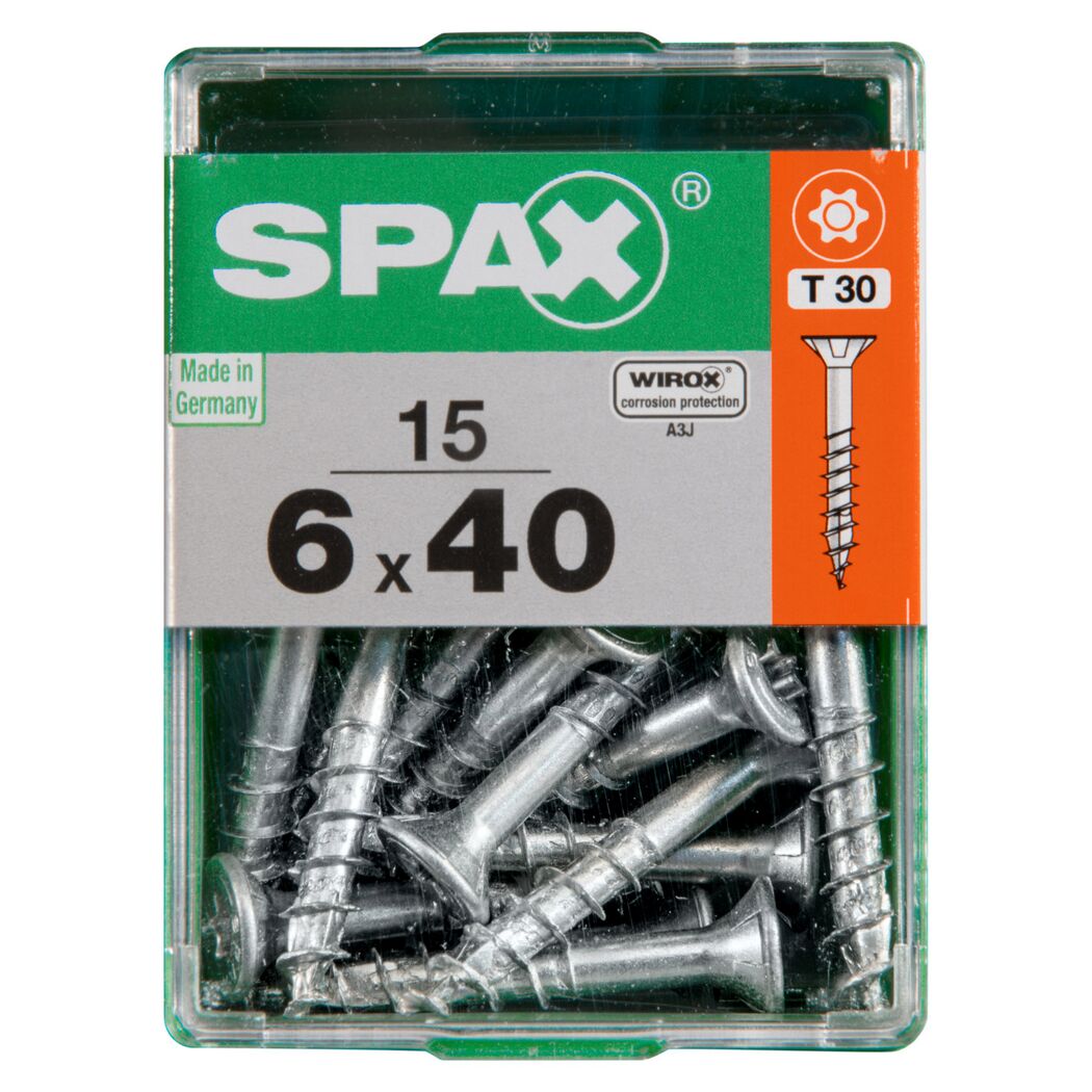 Universalschrauben T-Star plus T30 Stahl 6,0 x 40 mm 15 Stück