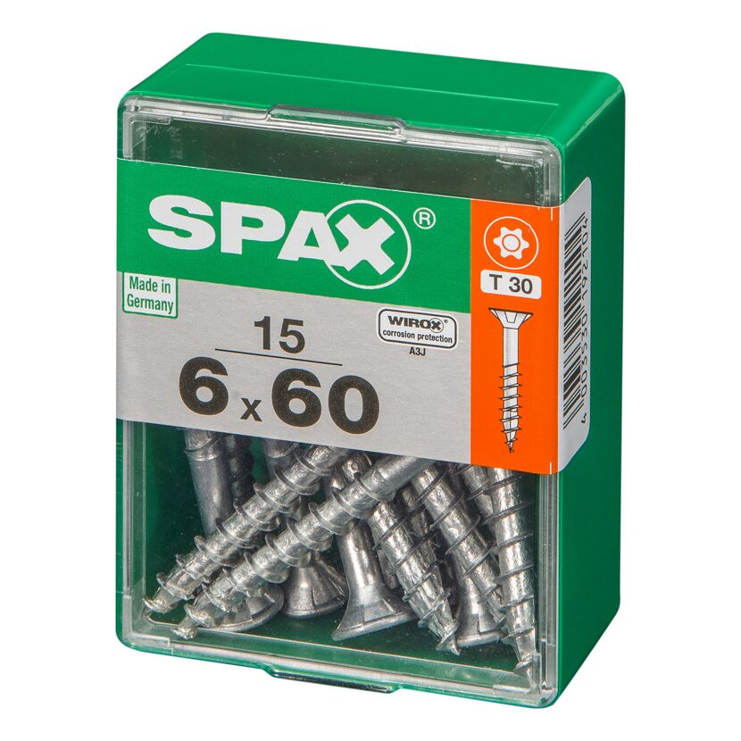 Universalschrauben T-Star plus T30 Stahl 6 x 60 mm 15 Stück