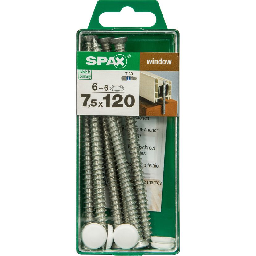 Rahmenanker T30 Stahl 7,5 x 120 mm 6 Stück