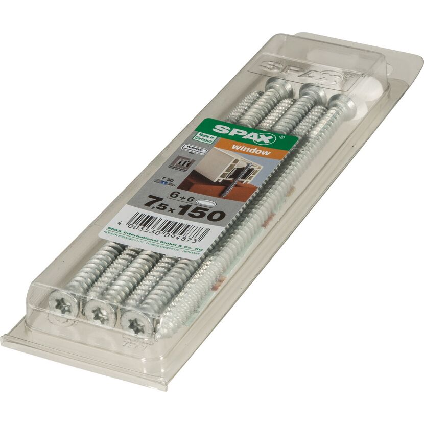 Rahmenanker T30 Stahl 7,5 x 150 mm 6 Stück