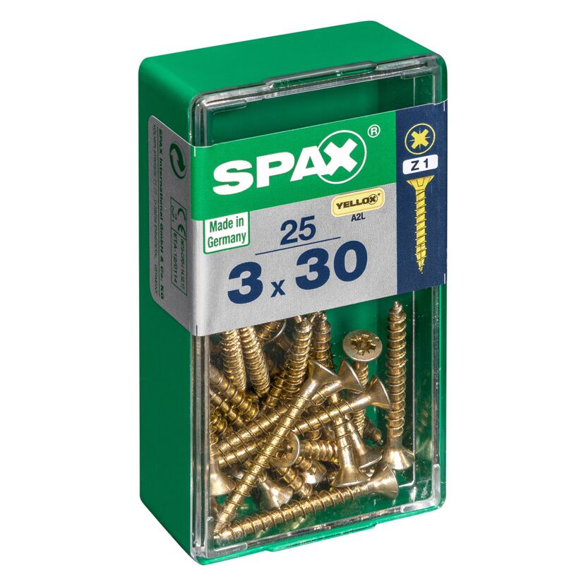 Universalschrauben Z1 Pozi Stahl verzinkt 3,0 x 30 mm 25 Stück
