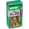 Senkkopfschrauben gelb verzinkt Ø 3,5 mm 35 mm 20 Stück