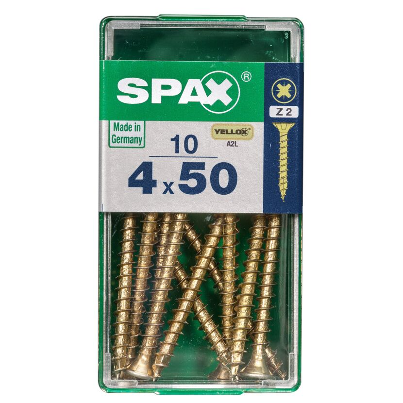Universalschrauben Z2 Pozi Stahl verzinkt 4,0 x 50 mm 10 Stück