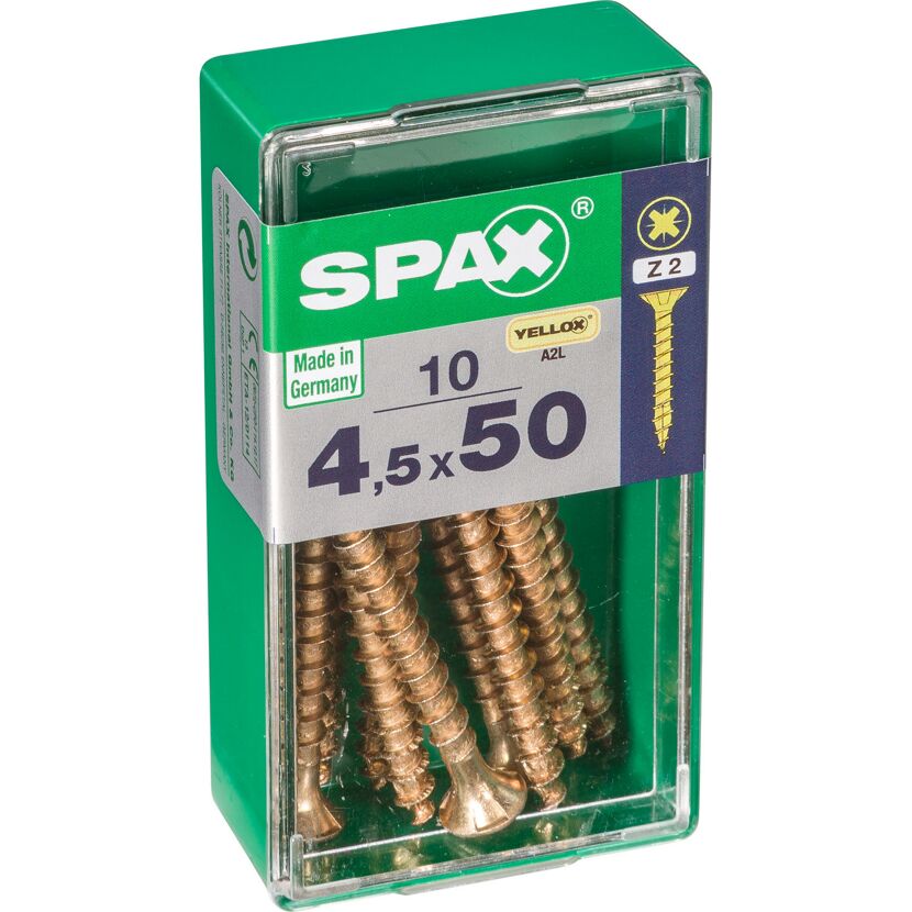 Universalschrauben Z2 Pozi Stahl verzinkt 4,5 x 50 mm 10 Stück