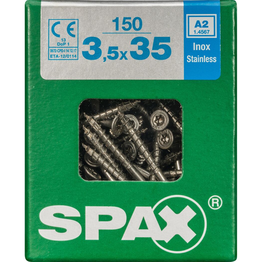 Holzschrauben T15 T-Star plus Edelstahl A2 150 Stück 3,5 x 35 mm