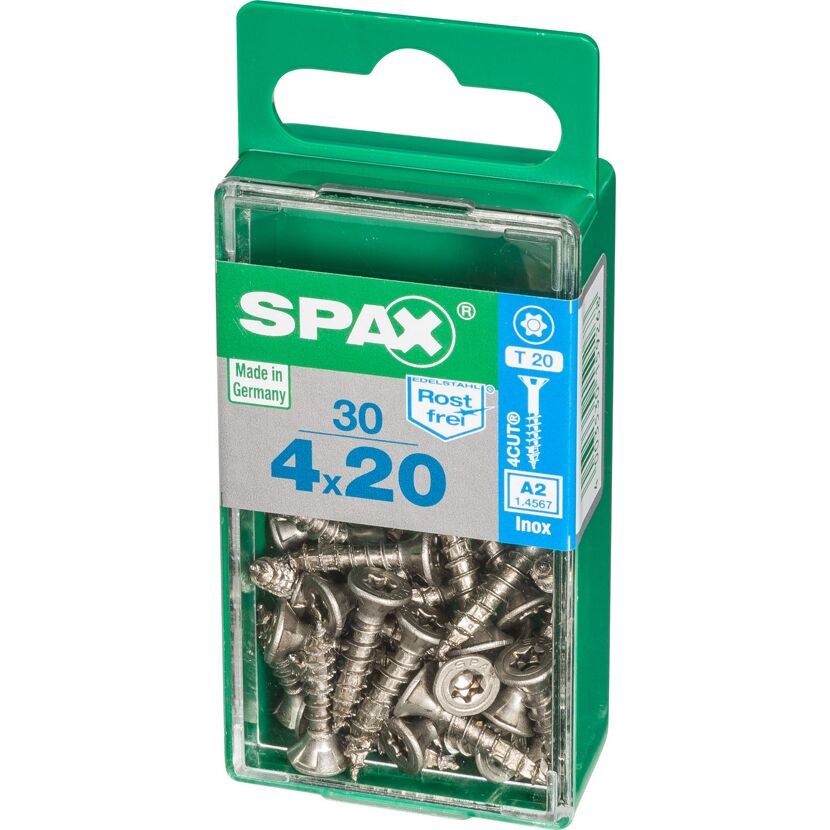 Senkkopfschrauben Edelstahl A2 Ø 4 x 20 mm 30 Stück