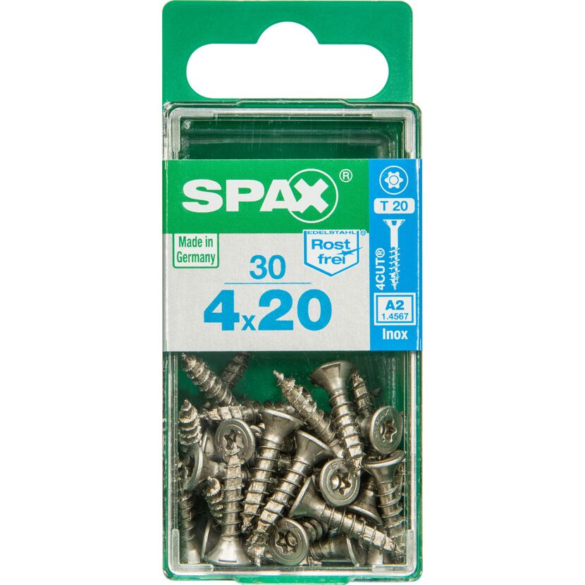 Senkkopfschrauben Edelstahl A2 Ø 4 x 20 mm 30 Stück