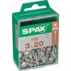 Rückwandschrauben Stahl verzinkt Ø 3 x 20 mm 100 Stück