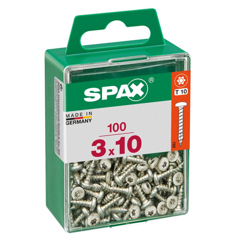 Universalschrauben Halbrundkopf T-Star plus T10 Stahl Ø 3 x 10 mm 100 Stück
