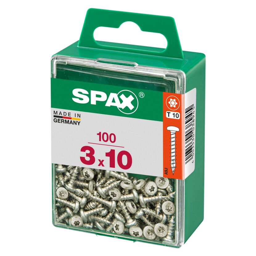 Universalschrauben Halbrundkopf T-Star plus T10 Stahl Ø 3 x 10 mm 100 Stück