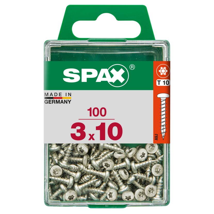 Universalschrauben Halbrundkopf T-Star plus T10 Stahl Ø 3 x 10 mm 100 Stück