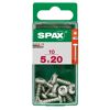 Universalschrauben Halbrundkopf T-Star plus T20 Stahl Ø 5 x 20 mm 10 Stück